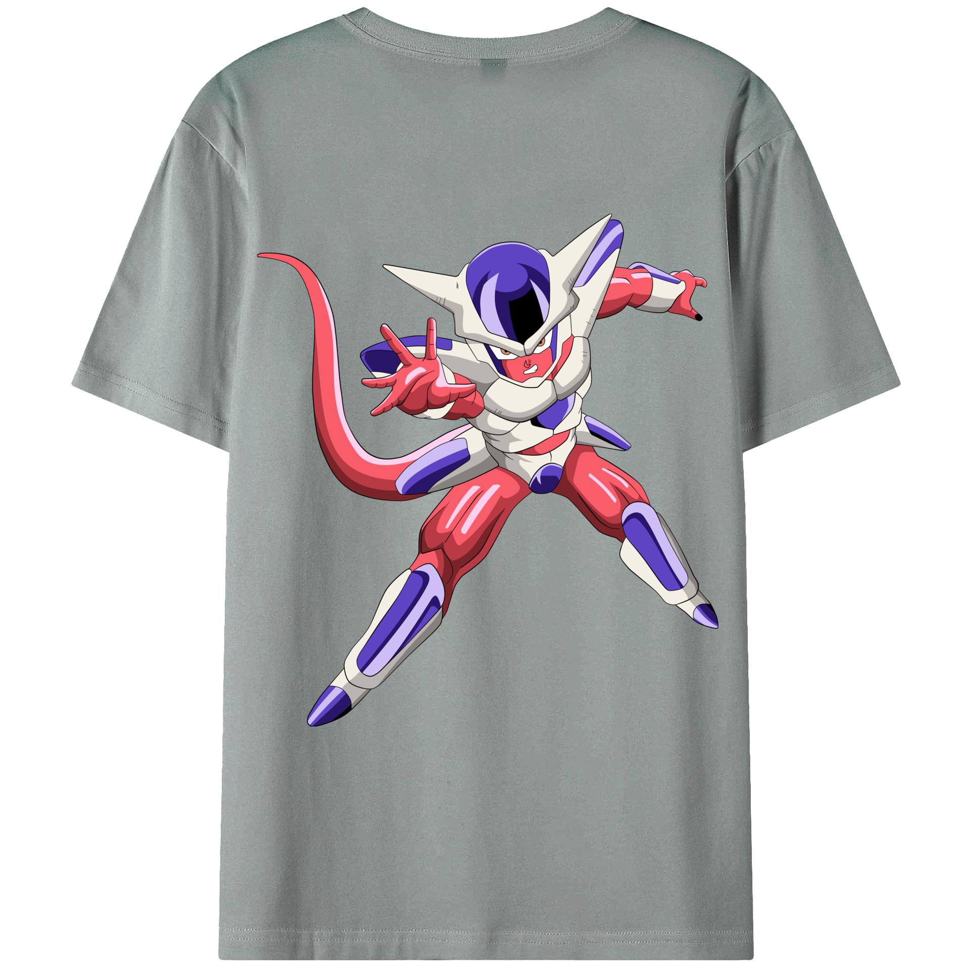 （画像用） ドラゴンボール フリーザ DRAGON BALL Frieza 綿100％ メンズ半袖Tシャツ（バックプリント） 通気性